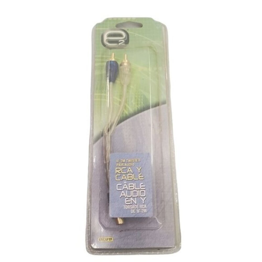 E2  1F-2M Twisted Pair Audio RCA Y Cable